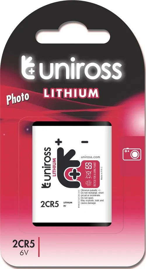 Uniross 2CR5 6V Lithium Battery