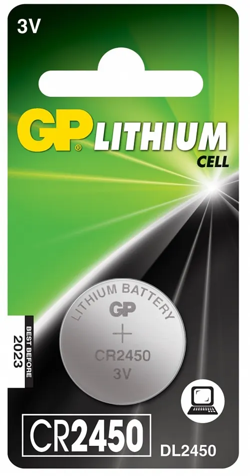 GP Lithium Button Cell CR2450 3V/610mAh 656.773UK