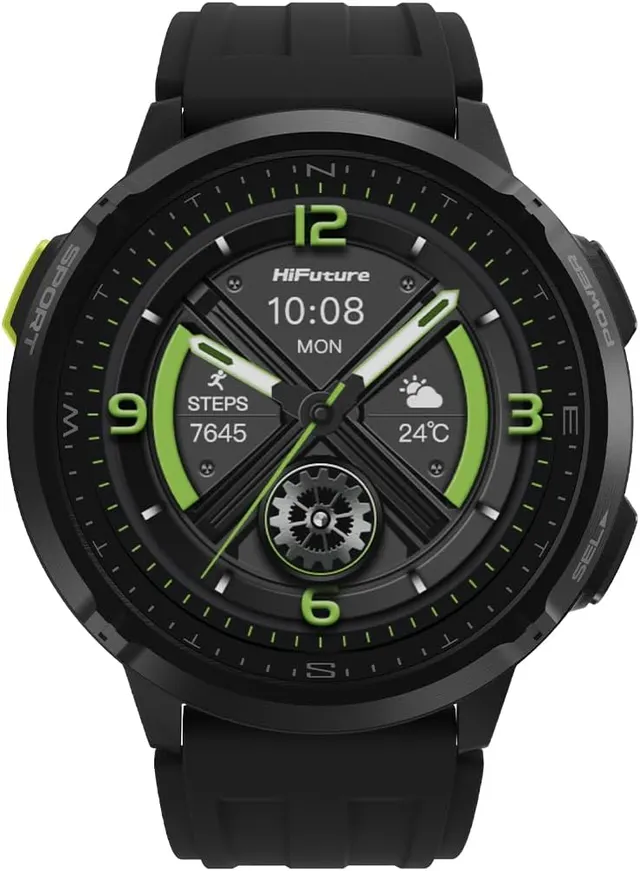 HiFuture Adventure GPS SmartWatch with AMOLED & Compass MIX3 Black