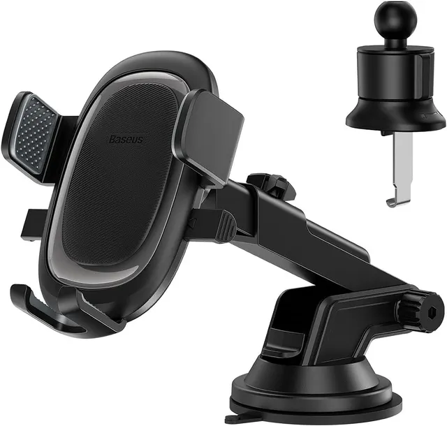 Baseus Car Holder Dash/Wind Gravity Telescopic Suction UltraControl Pro Series Black