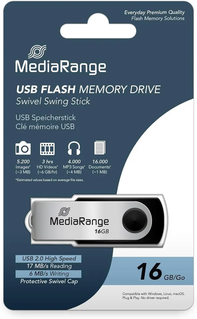 MediaRange USB Flash Drive | 16GB