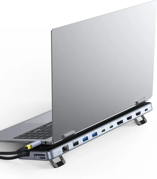 Baseus IT USB Hub 12-in-1 Laptop Docking Station 2xUSB-C/2x4KHDMI/1x4KDP/2xUSBC/3xUSB-A/SD/RJ45/PD100W