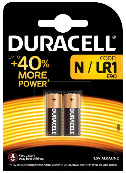 Duracell Alkaline Battery N/LR1 2-pack 656.987UK
