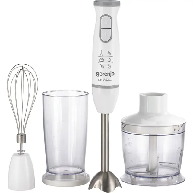 Gorenje Kitchen Blender Hand Mixer & Chopper 560W HBC564QW White