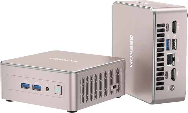 GEEKOM A5 Mini PC Ryzen5 7430U 16GB DDR5, 512GB SSD, 2.5GbE, HDMI/USB-C, Win11 Pro
