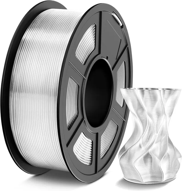 TECBEARS PLA Filament 1.75 mm Transparent, 1 kg 3D Printer Filament PLA