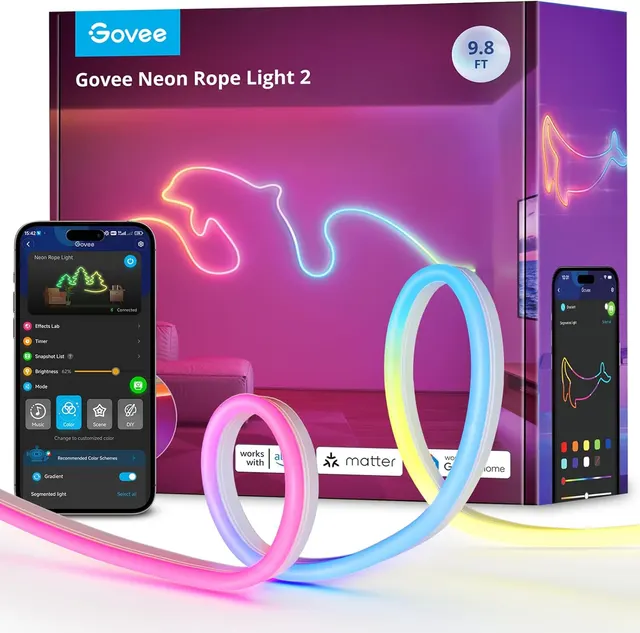 Govee Gaming Wall Neon Rope Light 2 3m (Matter) H61D3