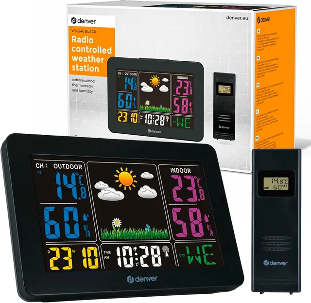 Denver Home Weather Station with Outdoor Sensor WS-540B