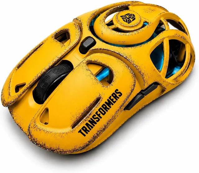 Transformers Gaming Mouse Wireless ,Tri-Mode Bluetooth/2.4G/Wired, Huano Switches,USB-C Rechargeable, TF-G05 Yellow