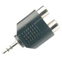 3.5mm Plug - 2 Phono Socket 759.490UK (Bag)