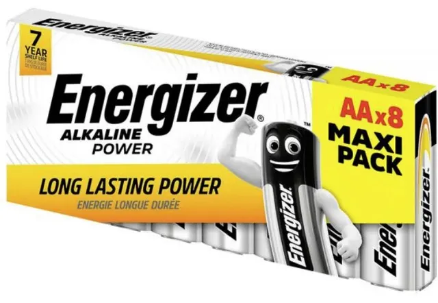 Energizer Alkaline Power AA Batteries (8pcs)