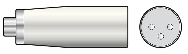 QTX RCA Female to XLR Male Adaptor 764.343UK