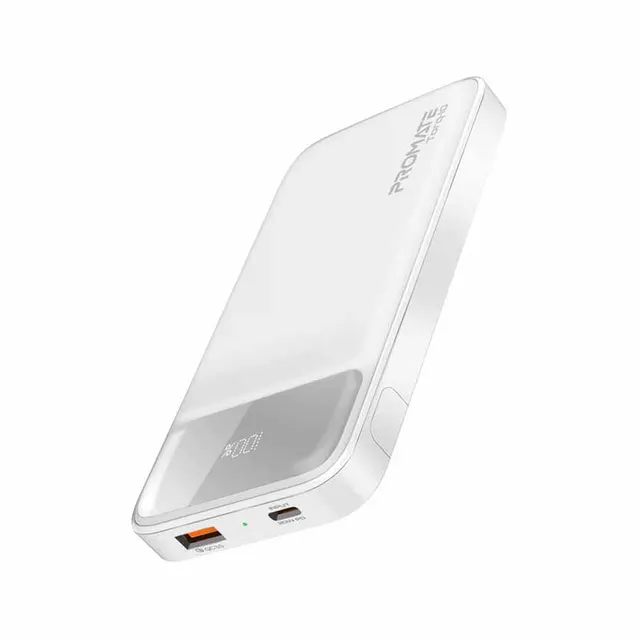 TORQ-10.WHITE 10000mAh SUPER SLIM POWERBANK PROMATE