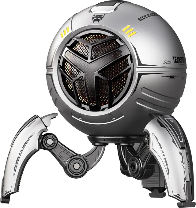 Transformers Portable BT Speaker, Hi-Fi 57mm Driver,  RGB Speaker with Detachable Foldable Tri-Pedal Stand, TF-Y17 PRO Gray