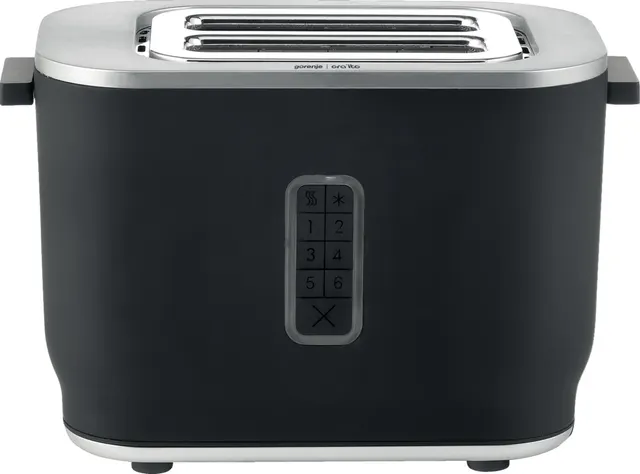 Gorenje Kitchen Toaster 800W 2 Slots 6 Heating Levels T800ORAB Black