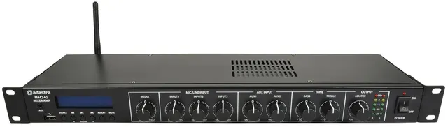 Adastra MM240 Rackmount Amplifier 2x120W@4ohms USB/BT/FM 953.030UK