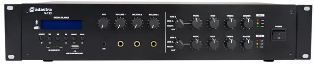 Adastra V122 100V Matrix Amplifier 2x120W FM/USB/BT 953.251UK