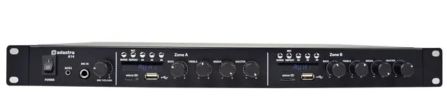 Adastra A14 2 x Independent Stereo Zones Amplifier x 200W per Zone & 2x Media Players BT/USB/FM 953.414UK