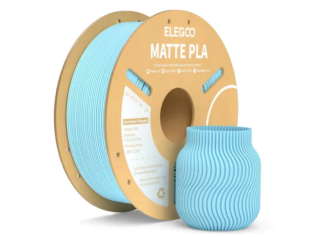 ELEGOO PLA MATTE FILAMENT ICE BLUE 1KG 1.75MM