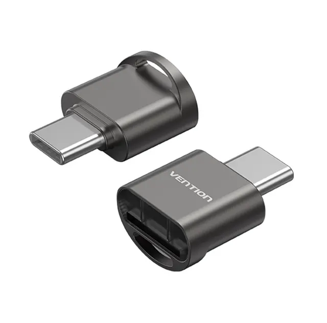 Vention CLMH0 Metal USB-C Card Reader for Micro SD Cards