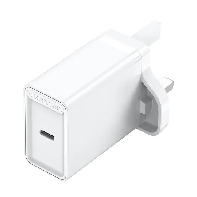 Vention Charger Wall 30W 1xUSBC UK Plug White FAIW0-UK