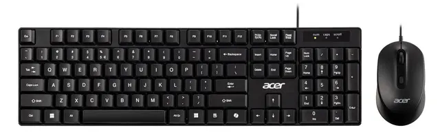 Acer Keyboard & Mouse Combo Wired USB-A Black AAK400