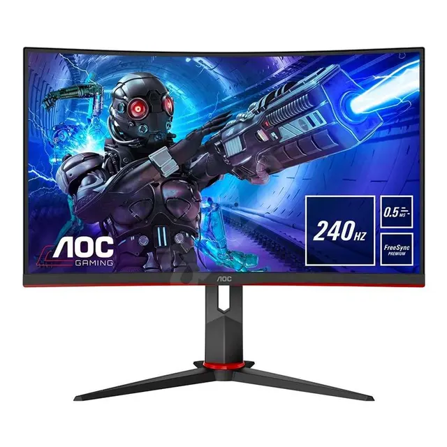 AOC PC Monitor 27" Curved C27G2ZU/BK FHD VA LED - Black