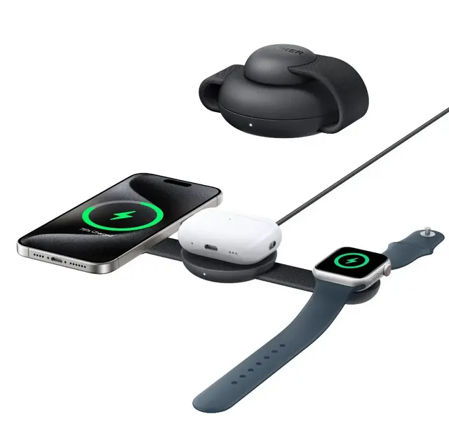 Anker Mobile Charger Wireless MagGo 3-in-1 Charging Station