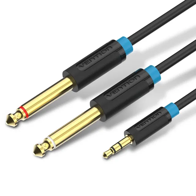 Vention AUDIO 3.5mm M to 2x6.3mm M Cable 1.5m BACBG