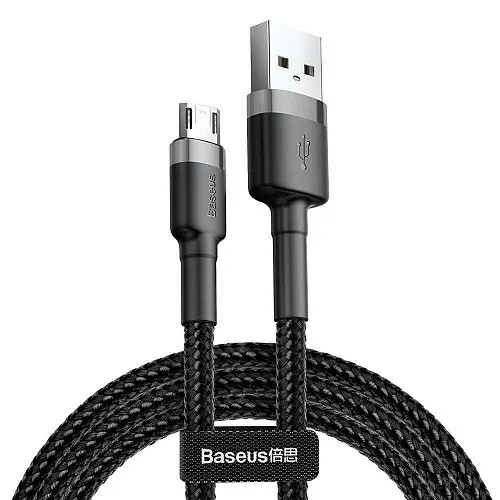 Baseus Cafule Braided MicroUSB Cable 2.4A 1.0 m Gray