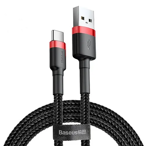Baseus Cafule Braided Type-C Cable 2A 3m Black