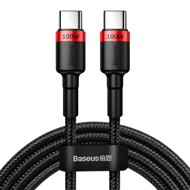Baseus Cafule Type-C to Type-C Cable PD100W 2.0m Black/Red