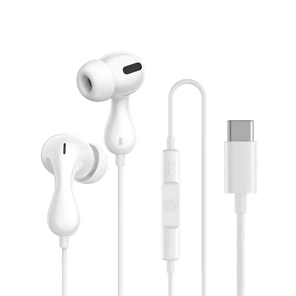 Baseus Headphones In Ear Wired Type C HiRes CZ20 White