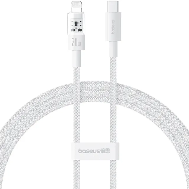 Baseus Cable Lightning to USB-C Gem Series 1.0m 20W White