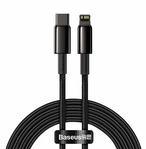 Baseus Gold Type-C to Lightning PD 20W 2m Black