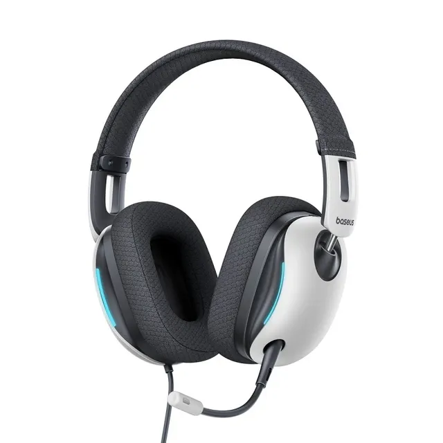 Baseus Headphones Wired Gaming USB GoPlay 1+ Max White