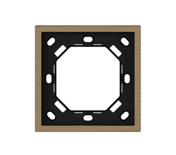HDL Panel XELENT SERIES Brass Panel Frame 1 Gang