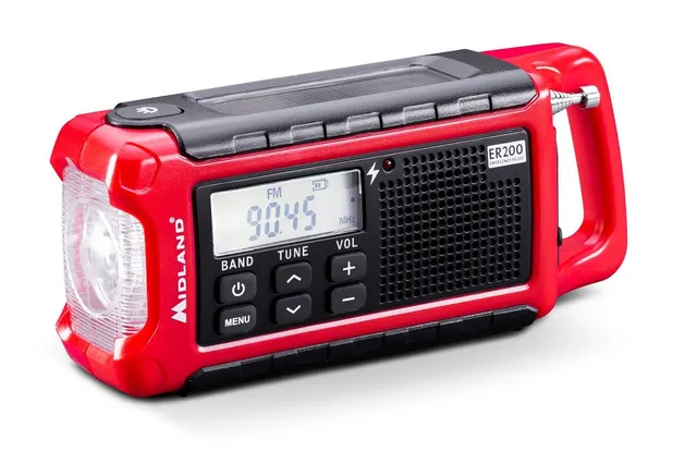 Midland ER200 Emergency Solar Powerbank FM & Dynamo Torch