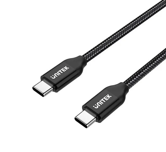 Unitek C14059BK Braided Type-C to Type-C Cable PD 100W 2.0m