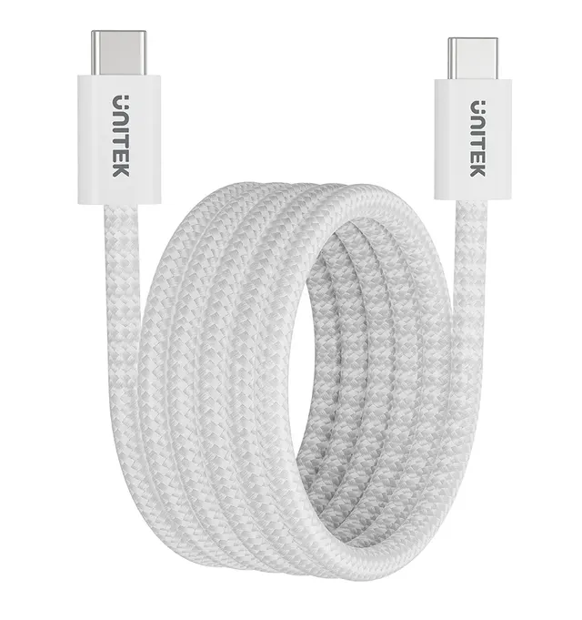 Unitek Magnetic USB-C Cable 100W 1.0m White C1414AWH-1M