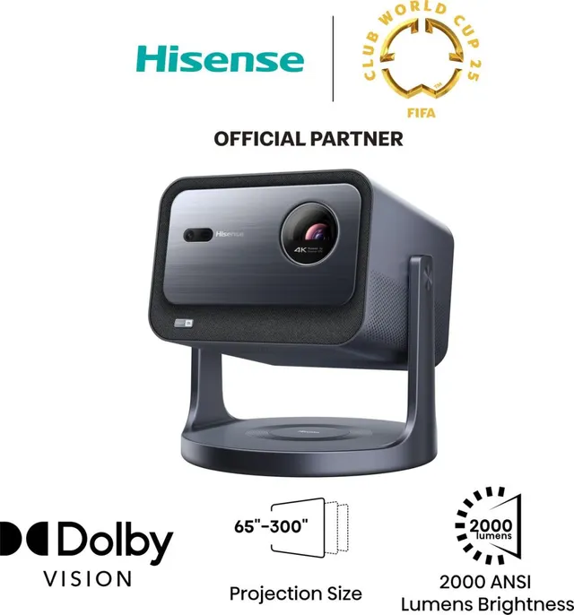 Hisense C2 4K Laser Portable Mini Projector
