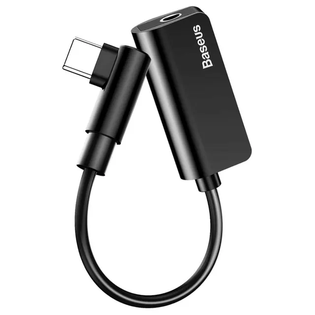 Baseus Type-C to Type-C + 3.5mm Female Adapter Black