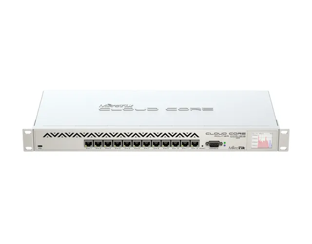 MikroTik CCR1016-12G 12x Gigabit Ethernet, LCD 16 cores x 1.2GHz CPU, 2GB RAM