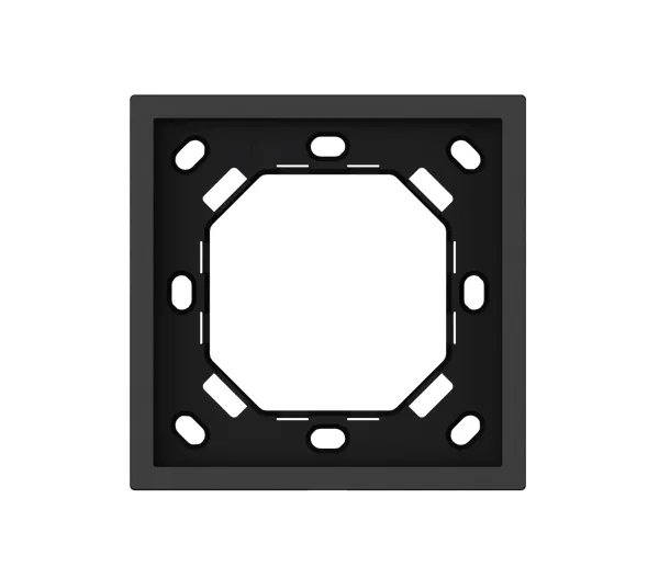 HDL Panel XELENT SERIES Charcoal Grey Panel Frame 1 Gang