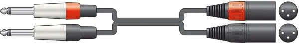 Chord Classic 2 XLRM - 2 x 6.3mm 1.5m 190.034UK