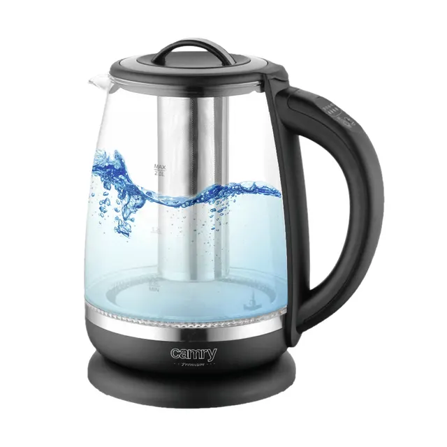 Camry CR1290 Glass Kettle 2.0L with Tea Infuser 2200W