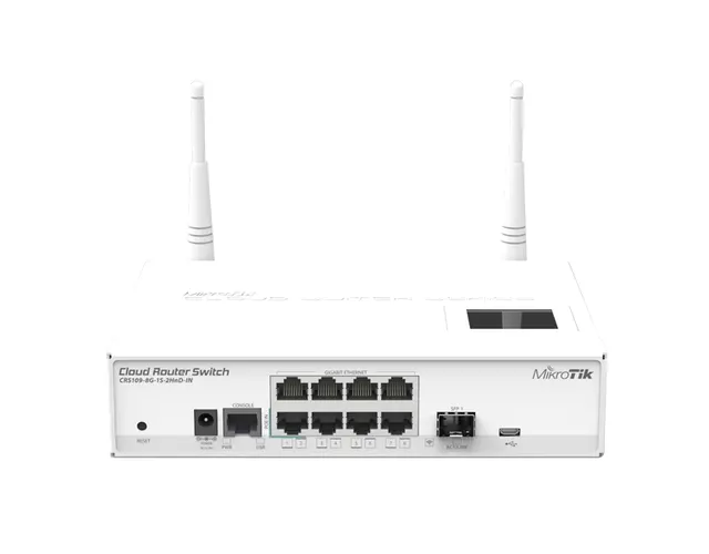 MikroTik CRS112-8G-4S-IN 128MB, 8xGLAN, 4xSFP, 128MB RAM, RouterOS L5