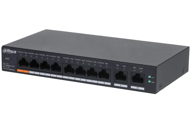 Dahua PoE Cloud Gigabit Switch 8port +2UP 110W CS4010-8GT-110