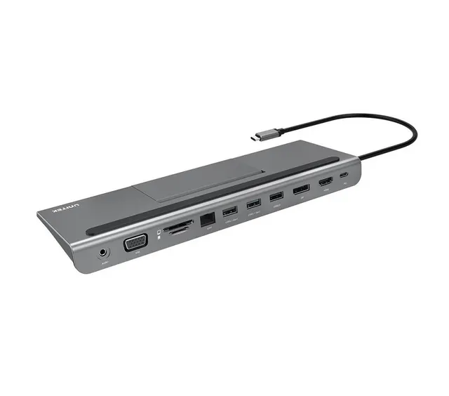 Unitek D1022A Type-C Docking Station USB3.1 PD/HDMI/DP/RJ45/SD/VGA/Audio
