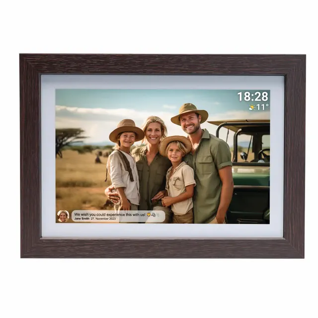 Denver Photoframe 10.1'' Smart with FRAMEO PFF-1042DWMK3 Dark Wood